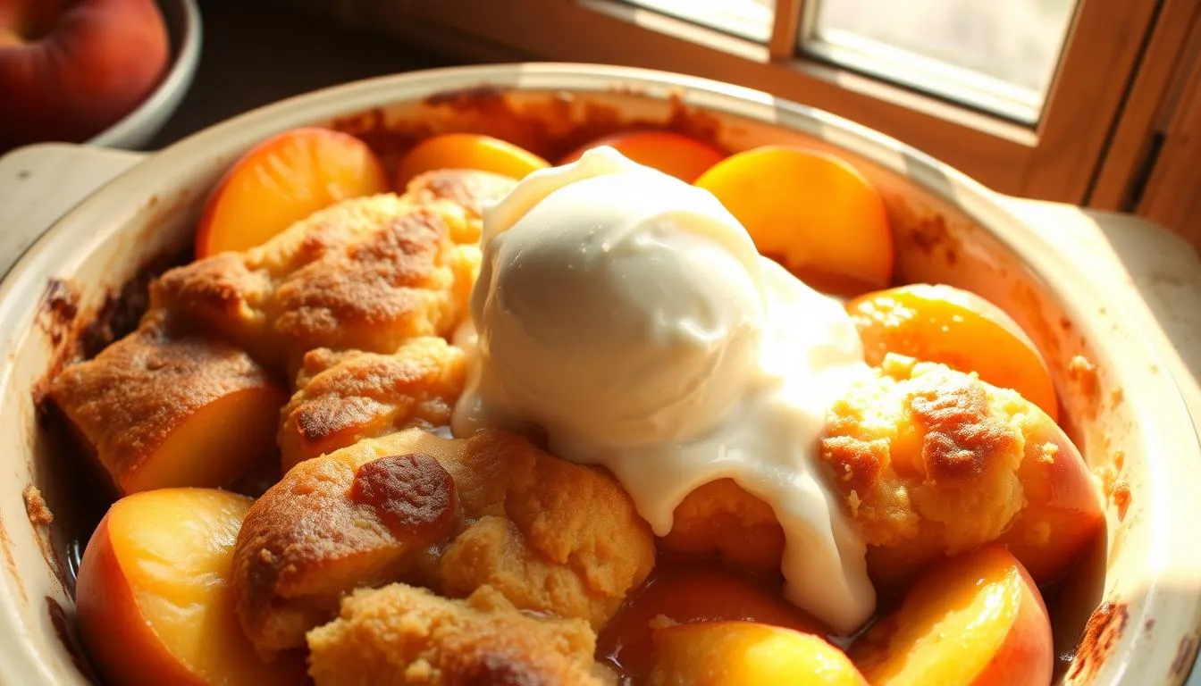 Peach Cobbler Recipe with Cake Mixz